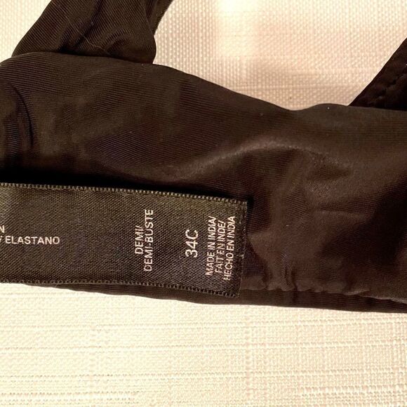 BLACK VICTORIAS SECRET LIGHTLY PADDED 34C - Picture 4 of 4